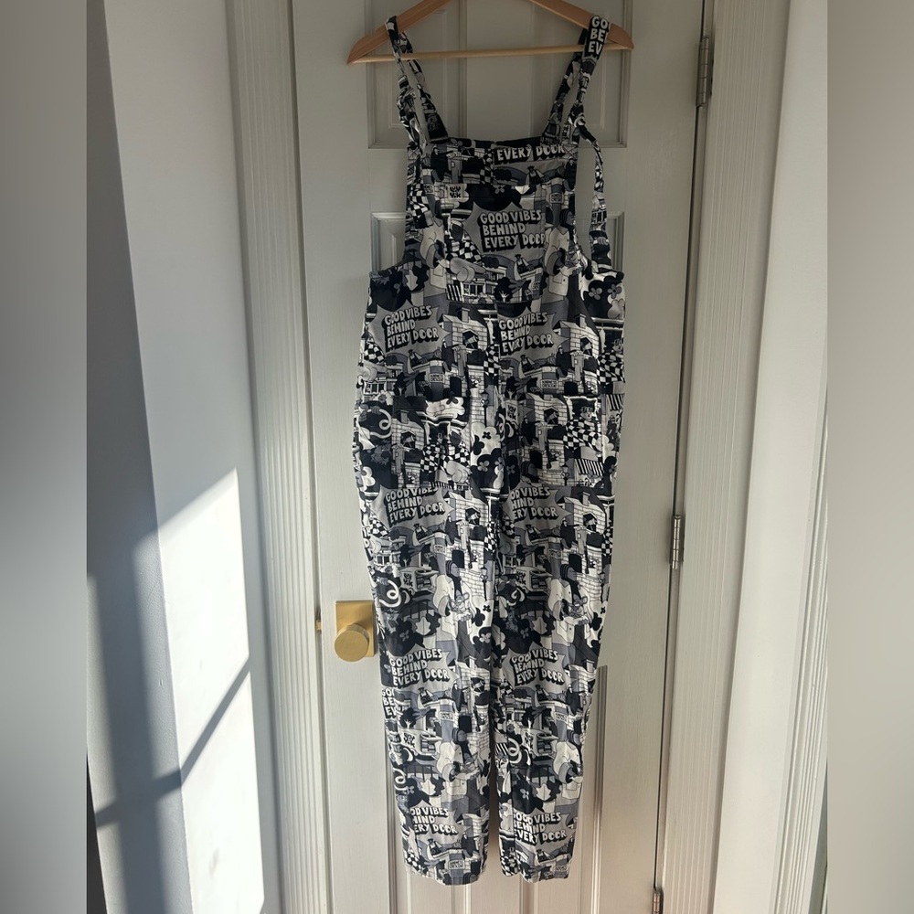 Lucy And Yak “Good Vibes Behind Every Door" Oscar Bastidas Ltd Ed Dungarees 8R
